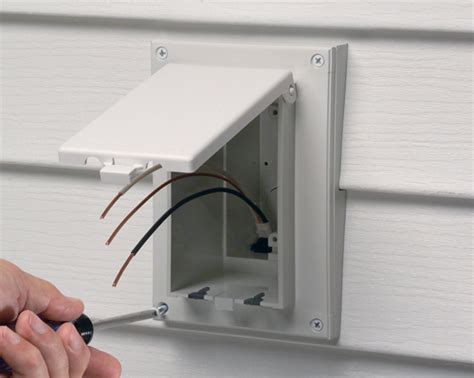 electrical box for cedar lap siding|how to add electrical boxes.